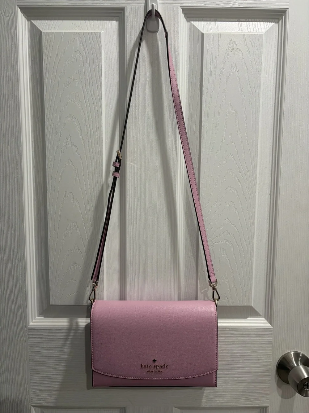 kate spade baby Pink Leather Crossbody Flap Bag
